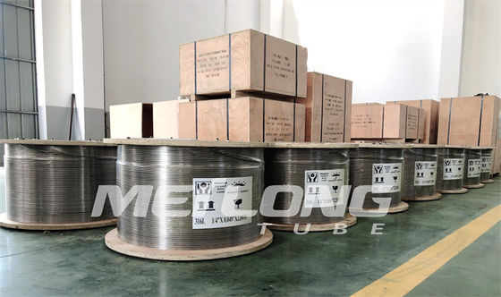 ASTM A789 SS 유압 튜빙 물미는 정수 시험된 화학 물질 인젝션 라인을 피팅을 합니다