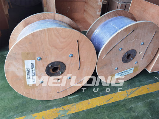 ASTM A789 SS 물미 맞춤 SS 유압 튜빙 모세관은 10000Psi를 똘똘 감았습니다