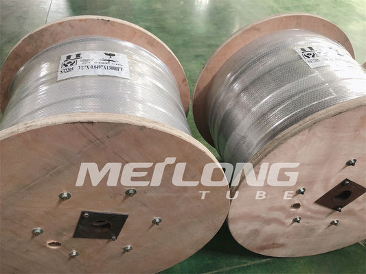 ASTM B704 인콜로이 825 스테인레스 강은 캡슐화된 제어 라인을 관을 달아 감겼습니다