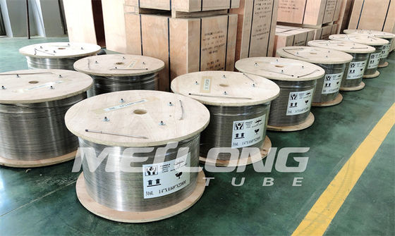 ASTM A789 SS 유압 튜빙 물미는 정수 시험된 화학 물질 인젝션 라인을 피팅을 합니다